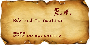 Rózsás Adelina névjegykártya